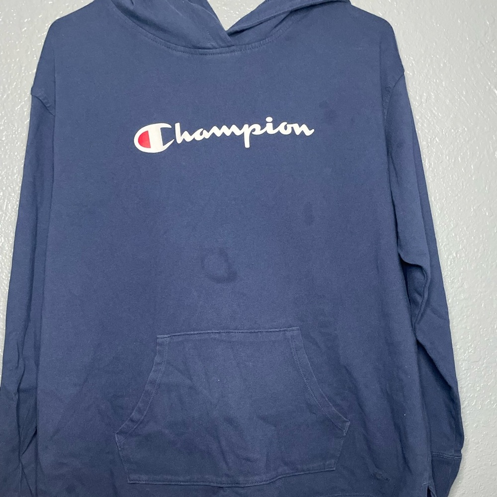 Men’s navy blue Champion hoodie